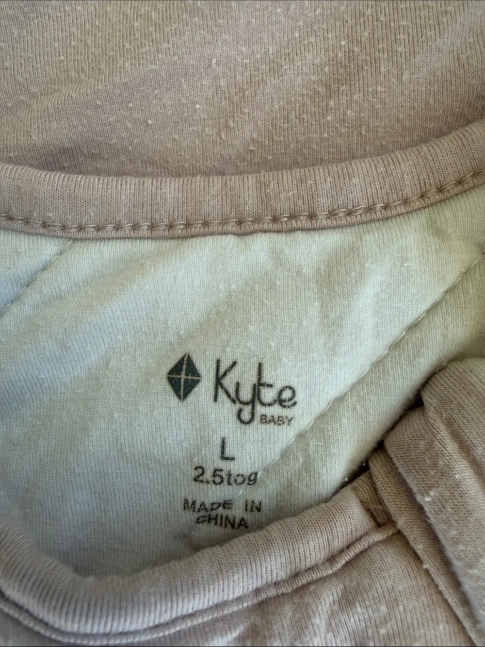 Kyte BABY Cozy Sleeveless Sleep Sack in Muted Pink Size L TOG 2.5